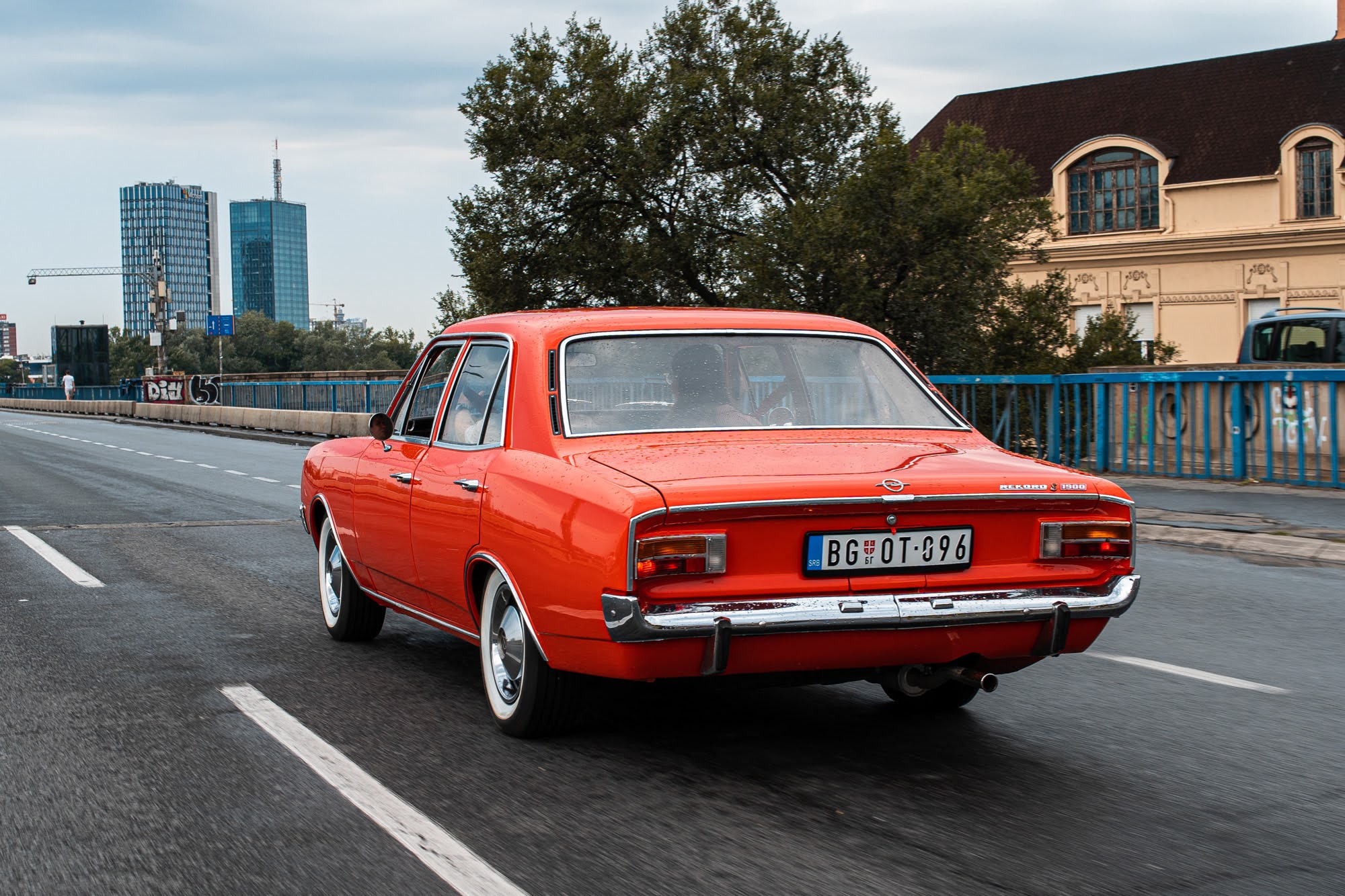 Retro car in the streets of Belgrade